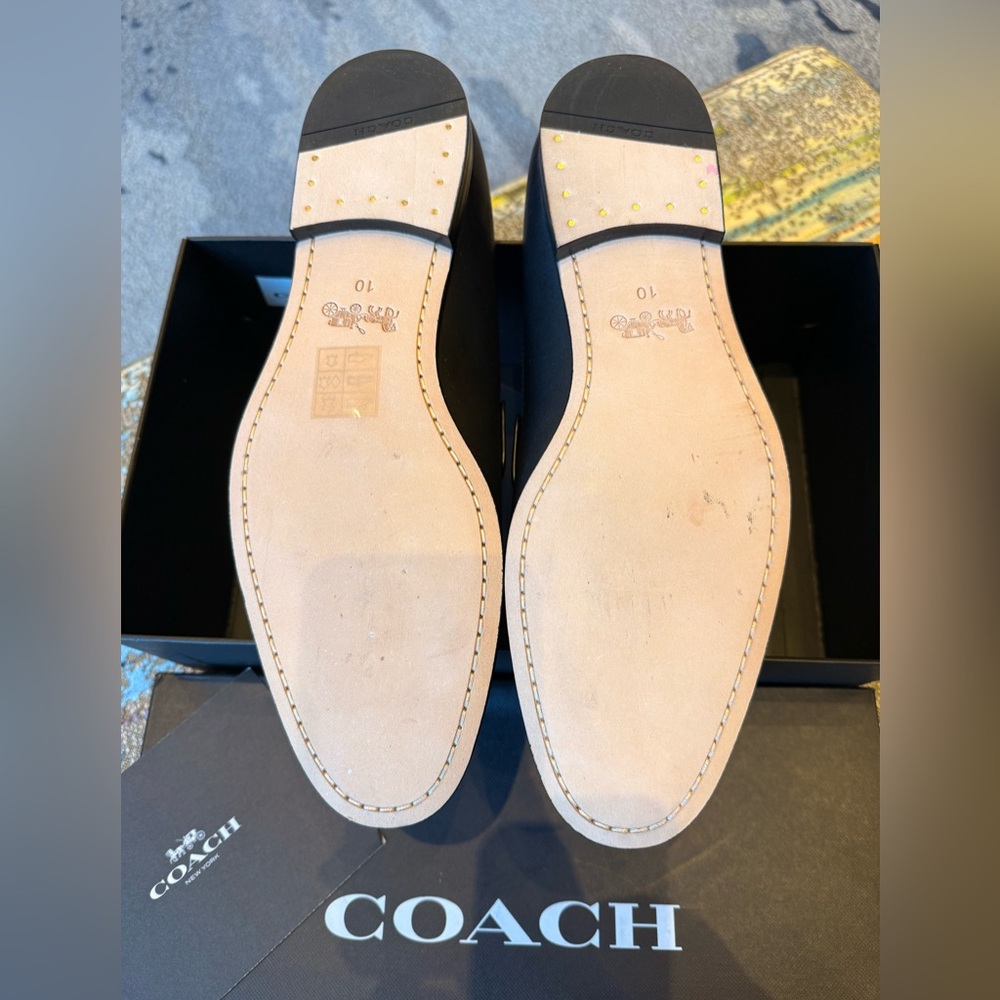 Coach Men's Sculpt C Leather Slip-On Loafers, Size 10 - Picture 8 of 11